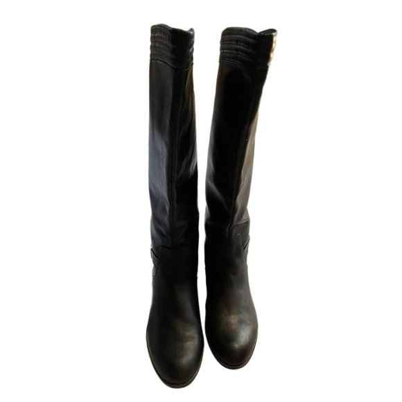 Anne Klein Shoes - SIZE 10 ANNE KLEIN FLAT KNEE HIGH LEATHER BOOT RIDING BOOT